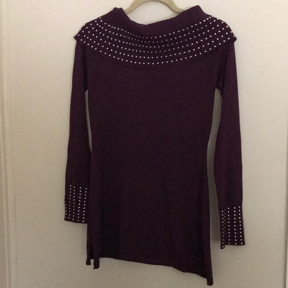 Purple long sleeve sweater